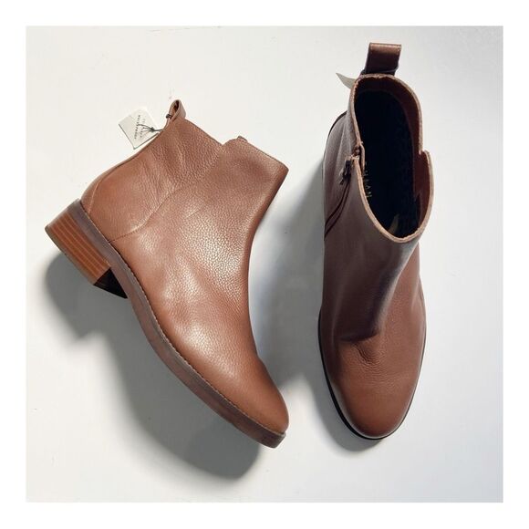 NEW Cole Haan River Waterproof Pebbled Leather Booties size 11 - Picture 2 of 11